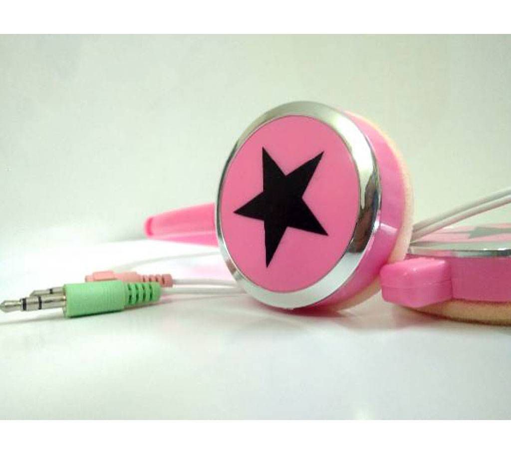 Pink Star Headphone