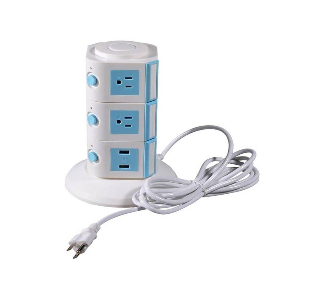 3 Layers with UK 12 Outlets and 6 USB Ports Smart
