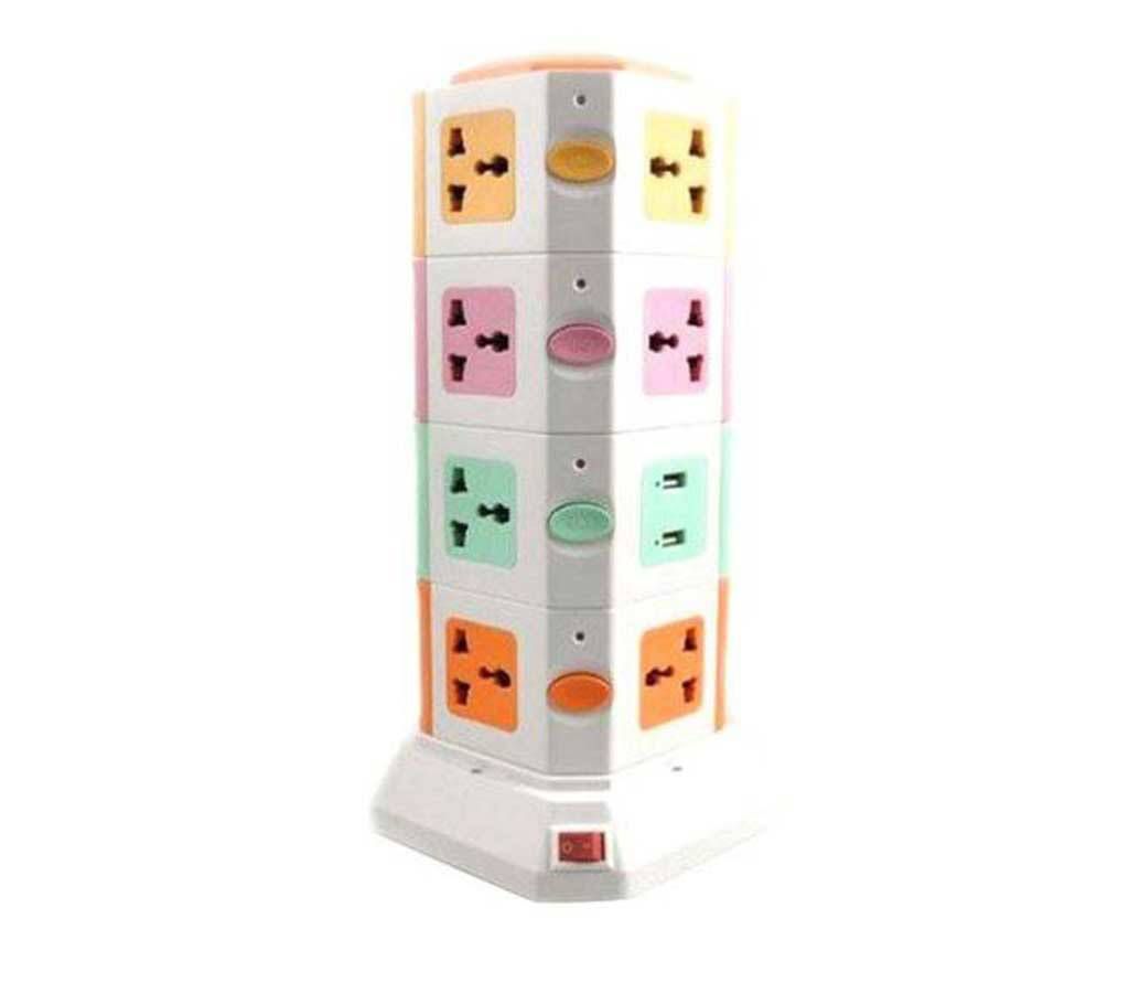2 USB port with 4-layer multipurpose