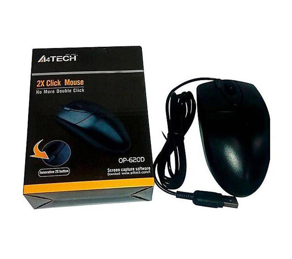 A4 Tech 2x Click USB Mouse