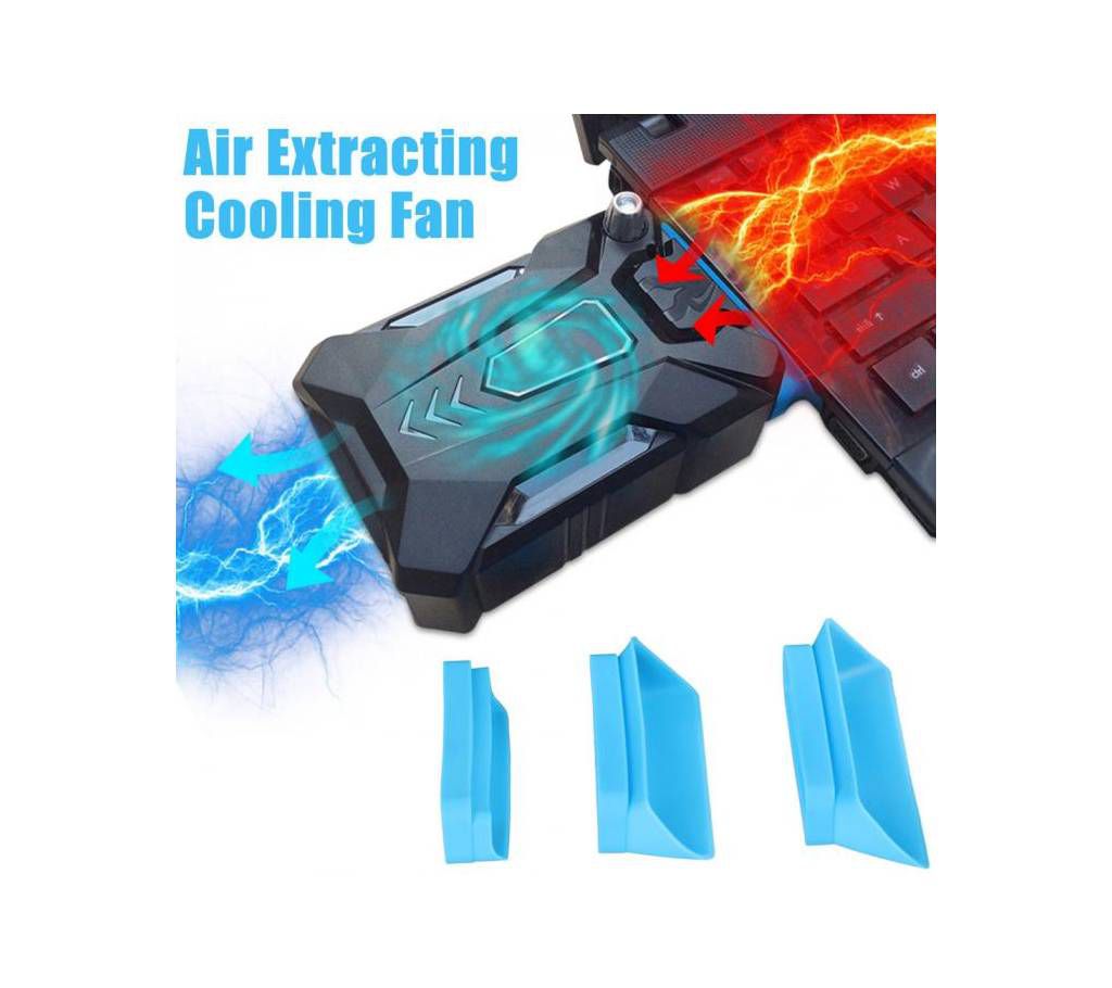 Side Exhaust Laptop Cooler silent Fast Cooling Air