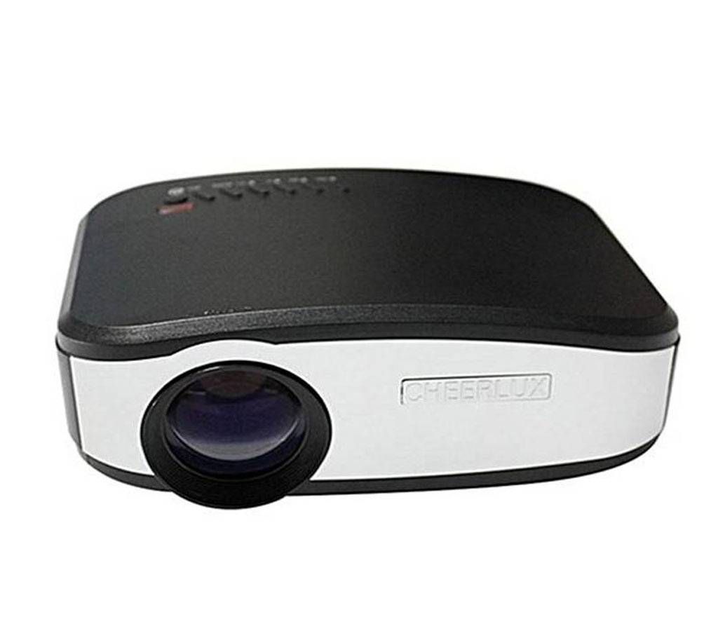 Multimedia LED Mini TV Projector - Black and White