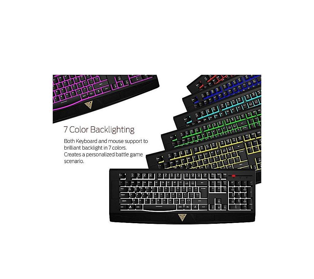 Gamdias Gaming Keyboard & Mouse Combo GKC6001 - Black