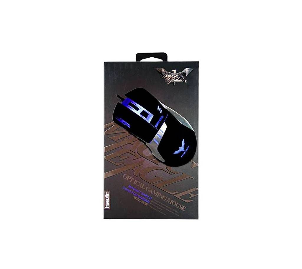 Havit HV-MS739 2400DPI Adjustable USB Wired Gaming Mouse - Black