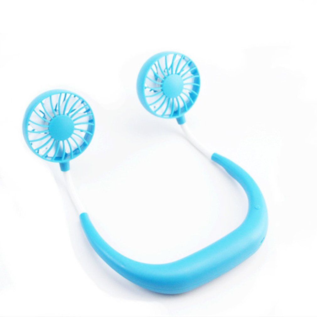 USB Charging Lazy Neck Fan Rechargeable Practical Wearable Sports Fan Convenient Outdoor Indoor Portable Fan