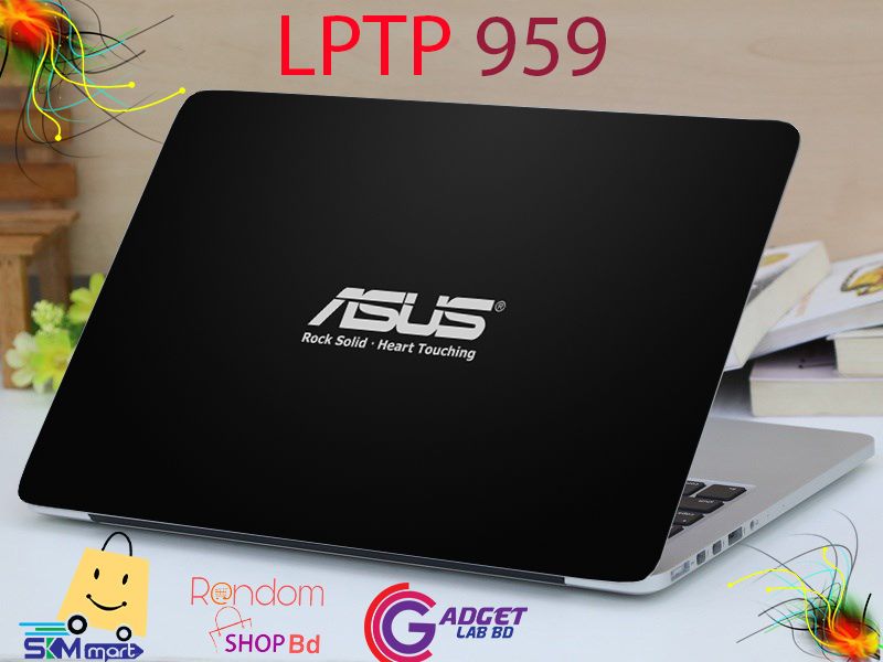 LPTP - 959 Rock Solid ASUS Laptop Sticker Laptop Skin Sticker & Laptop Skin for laptop Back Side Decoration