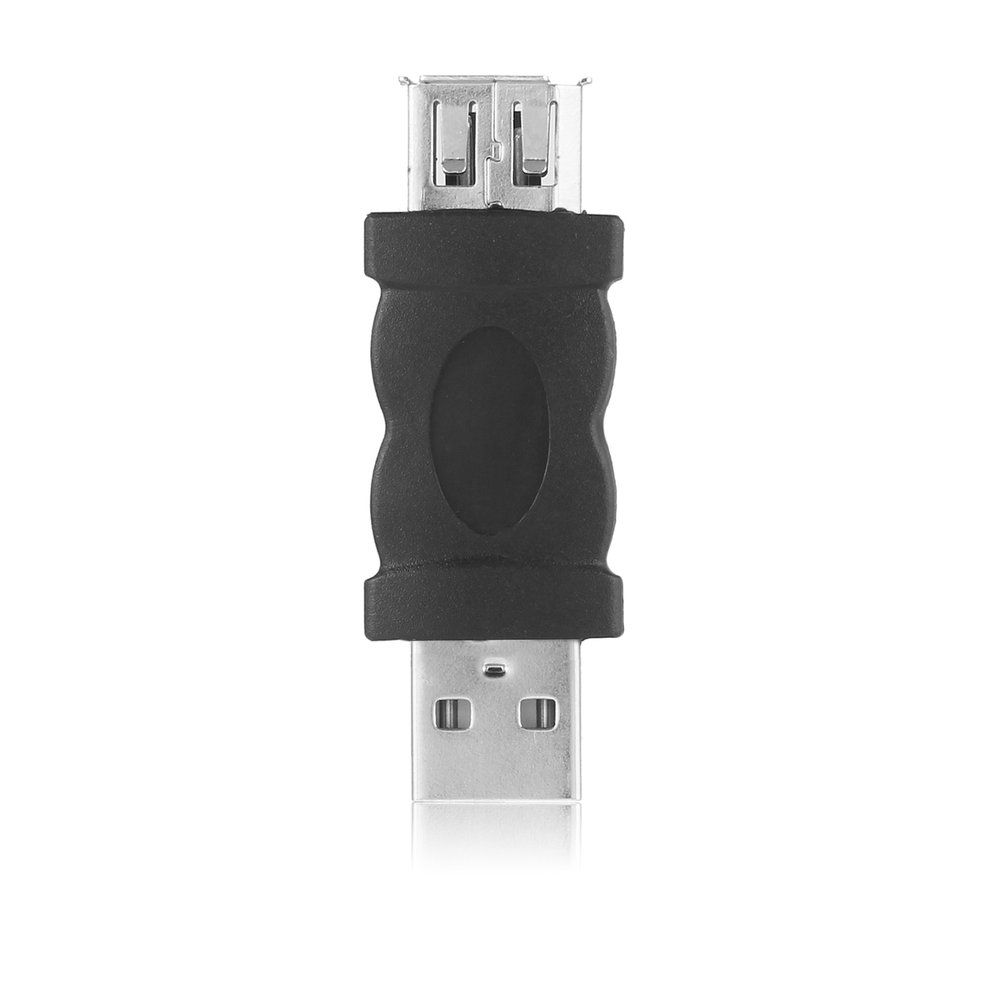 Portable Firewire IEEE 1394 6 Pin Female to USB Type A Male Adaptor Adapter - Black