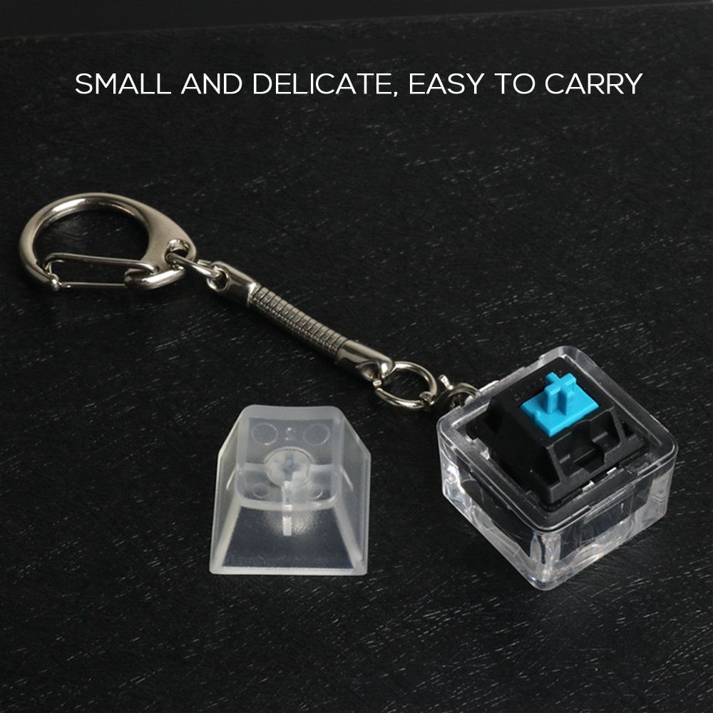 Mechanical Keyboard Cherry MX Kailh Gateron Switch Tester Keychain Black Blue Red Brown Yellow Green White Milk Gray