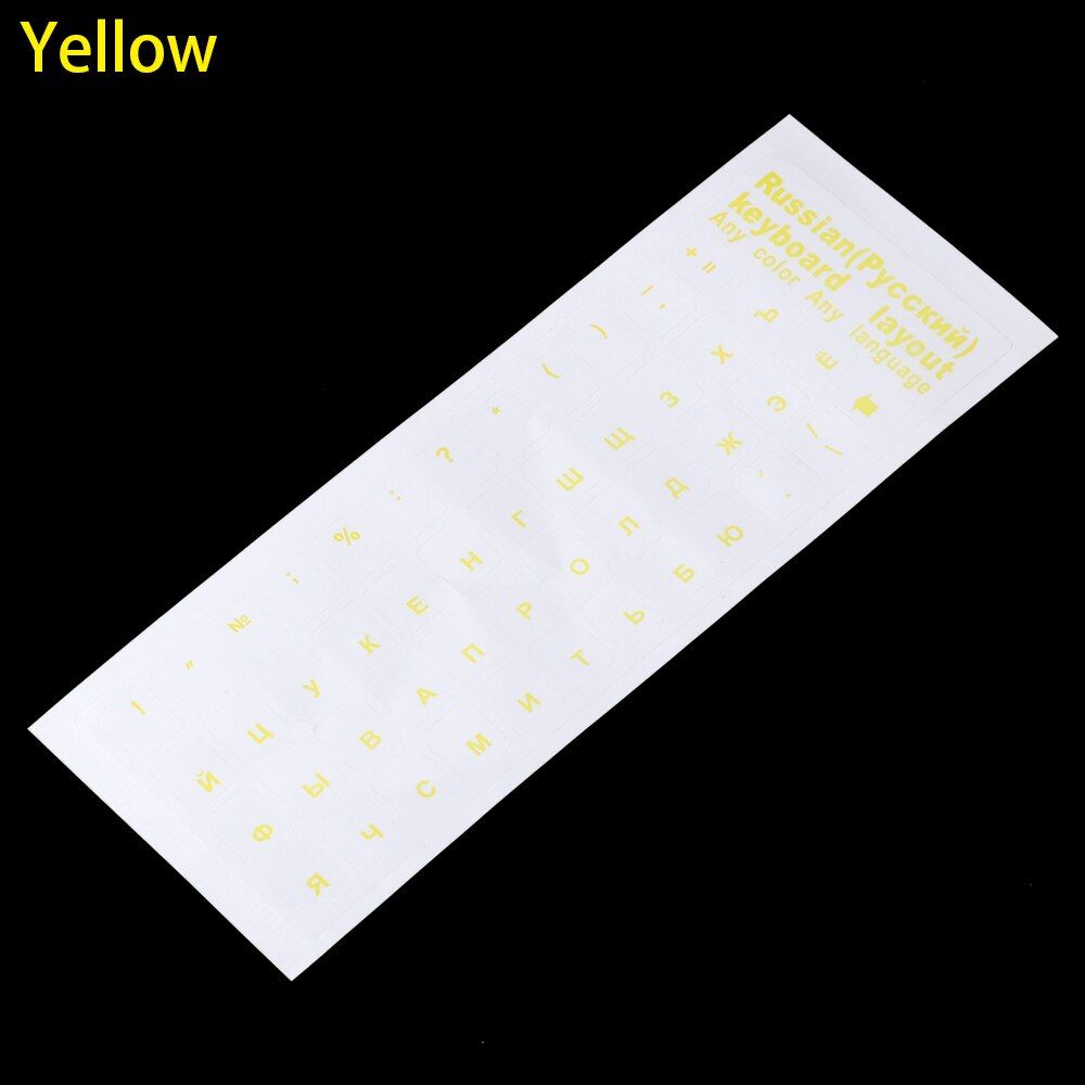 Transparent Letters PVC Keyboard Stickers Waterproof Self-adhesive Cover Sticker Keyboard Protector Keyboard Stickers
