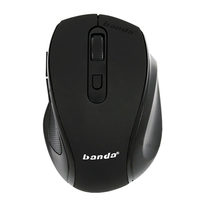Banda G70 Computer Mouse, 3600Dpi 6-Button 2.4G Wireless Mouse with Comfortable Grip for Pc and Laptop(Black)