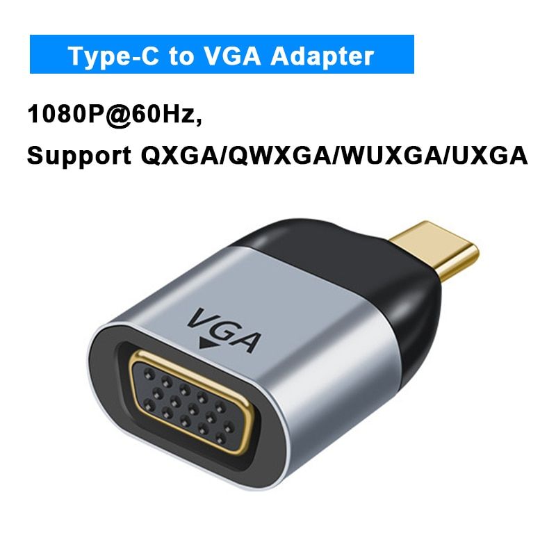 8K Type C to DP/HDMI-compatible/VGA/Mini DP/RJ45 Gigabit Ethernet Adapter For MacBook Pro/Air SAMSUNG 4K@60Hz USB-C Adapter Black