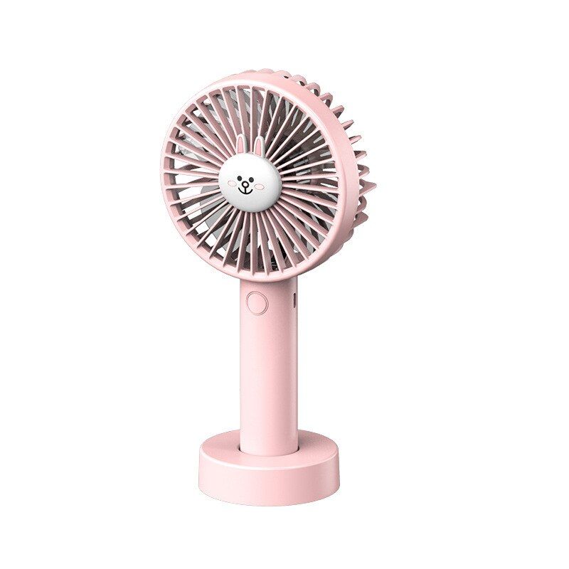 HOMDD Handheld Fan Desktop USB Rechargeable Portable Fan Three-speed Student Dormitory Silent Cute Cartoon Electric Fan
