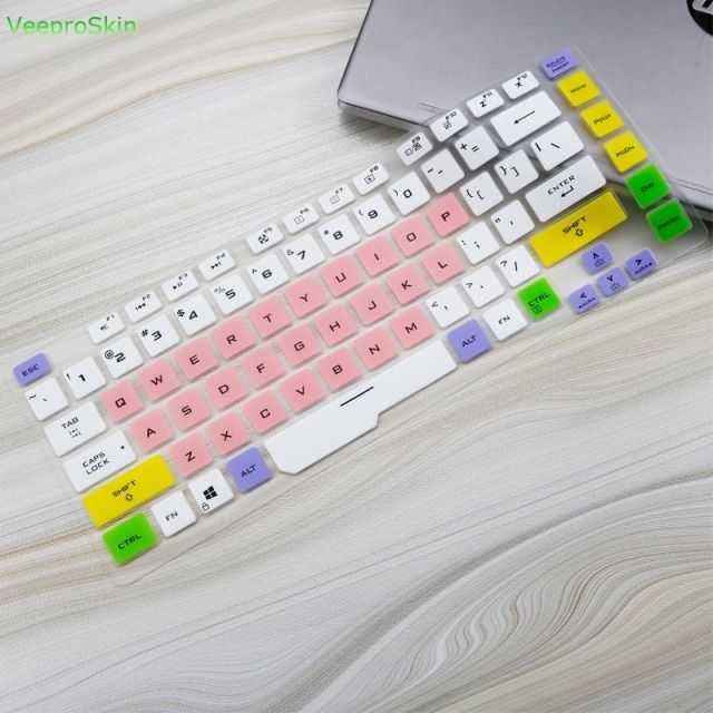 Silicone laptop Keyboard Cover Protector Skin for ASUS ROG Strix G15 GL542LI GL542LU GL542LV GL 542 GL542 LU LV LI 15.6 inch