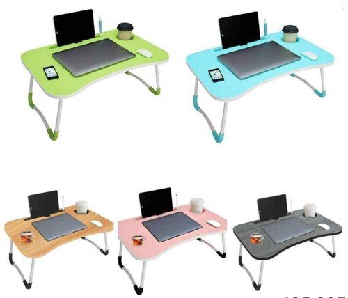 Smart Multi-Purpose Portable Laptop Table, Study table, Bed Table, Breakfast Table with Dock Stand and Foldable/Ergonomic & Rounded Edges/Non-Slip Legs For Living Room/Bed