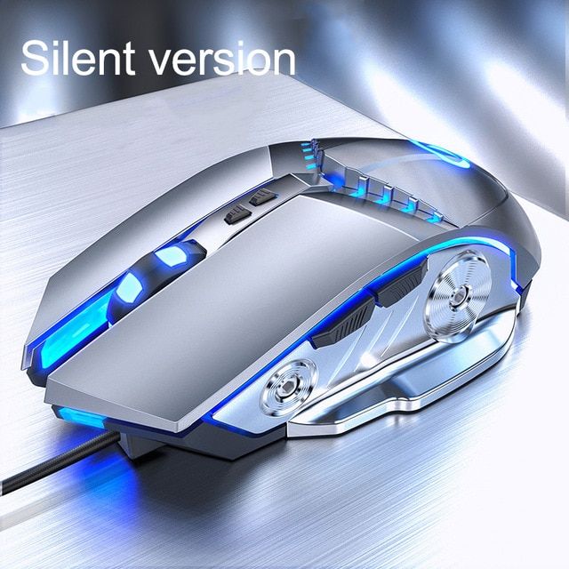 Pro Gaming Mouse 3200DPI Adjustable Silent Mouse Optical LED USB Wired Computer Mouse Notebook Game Mice for Gamer