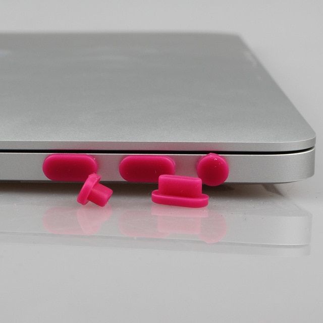 For MacBook Pro 13 15 with/without Touch bar ID A1706 A1707 Laptop Dust Plugs Ports  2020 Silicone dust Plug Protector Sets