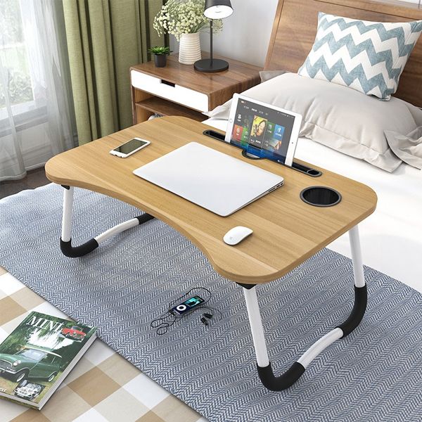 Portable Foldable Laptop Desk Home Laptop Table Notebook Study Laptop Stand Desk for Bed & Sofa Laptop Stand Computer Table with Folding Legs - Laptop Table - Laptop Table