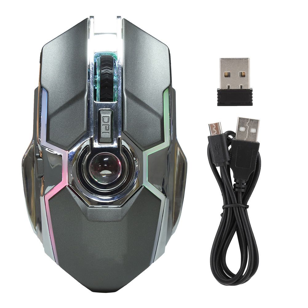 2.4G Wireless 7-Keys RGB LED Gaming Mouse Mice Adjustable DPI for PC AG