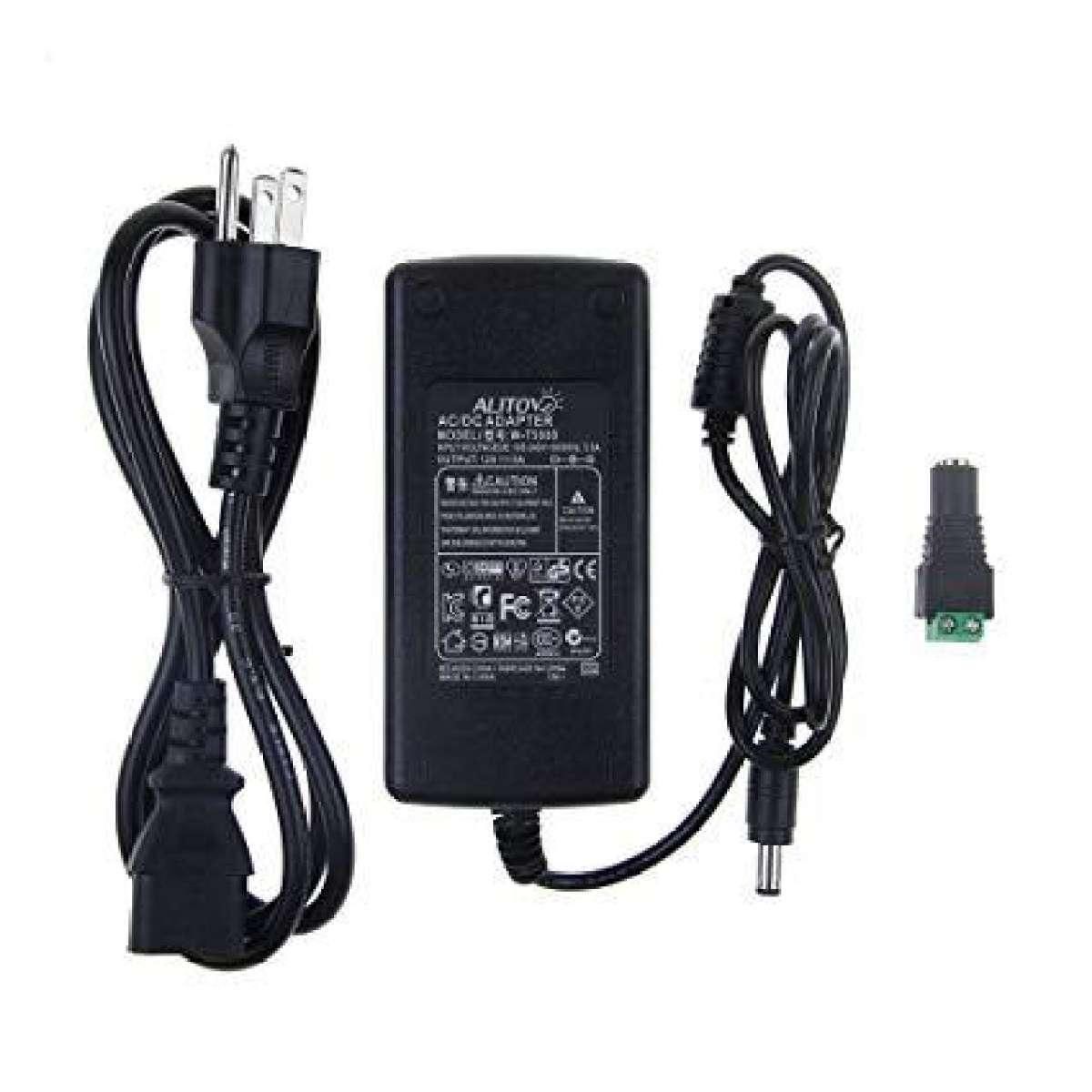 12V 5A Power Supply Adapter and DC Converter Jack