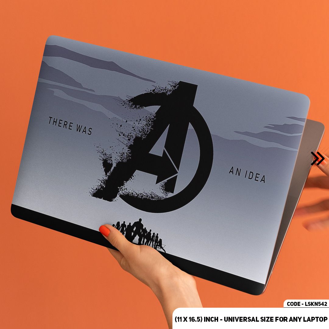 LSKN542 - Iconic Logo of Avengers Laptop Skin Decal Sticker For Any Kind of Laptop Waterproof Removable Laptop Sticker (10.5X15.5) - Handy Commodity
