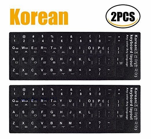 Waterproof Russian Spanish German Hebrew Keyboard Stickers English French Letter Alphabet Layout Sticker Laptop Desktop Computer