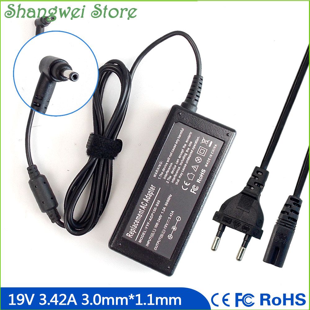 19V 3.42A Notebook Power Adapter Charger for Acer Aspire S3-391-6676 S3-391-6686 S3-391-6407 S3-391-6423 S3-391-6811 S7-391-9411