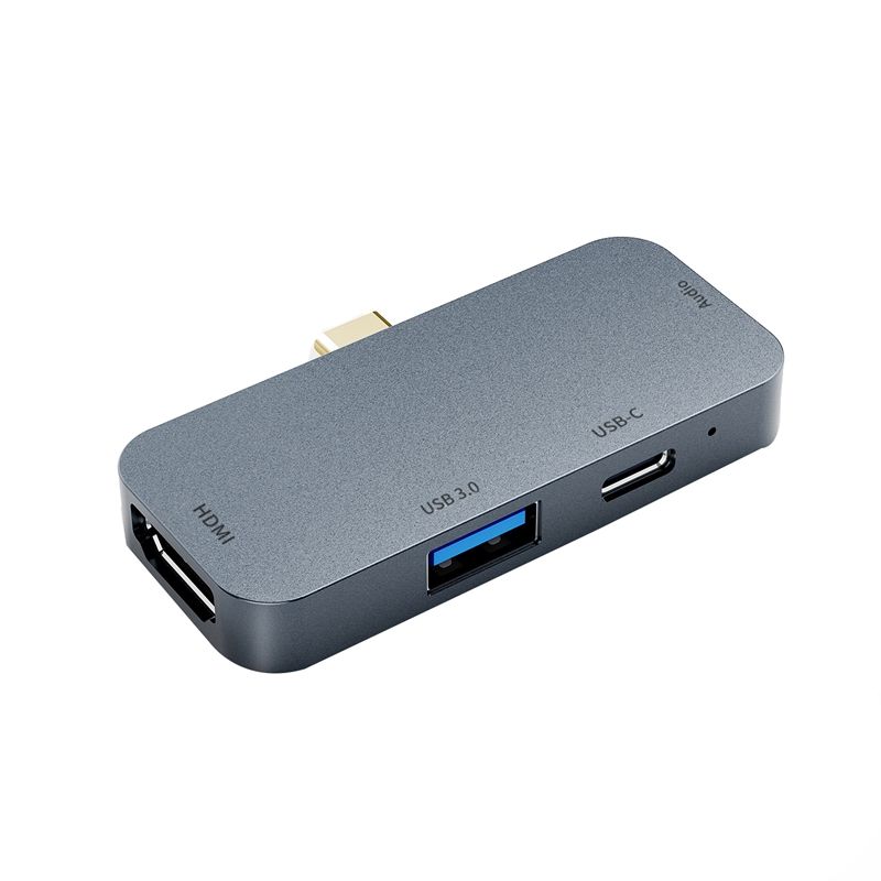 C to HDMI Adapter 4 in 1 Type C to Audio PD 60W Fast Charging USB Port Converter 4K HDTV Hub for Macbook Pro Nintendo