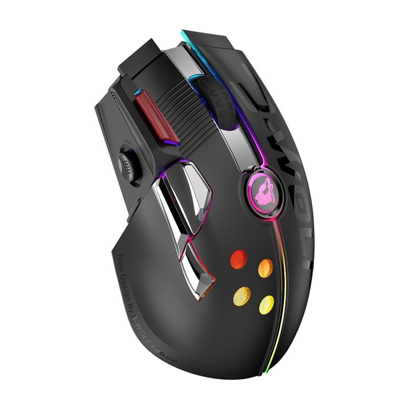 ZIYOU LANG Rechargeable Wireless Gaming Mouse Dual Mode Wired Mechanical Mouse RGB with Backlight for PC Laptop Mice