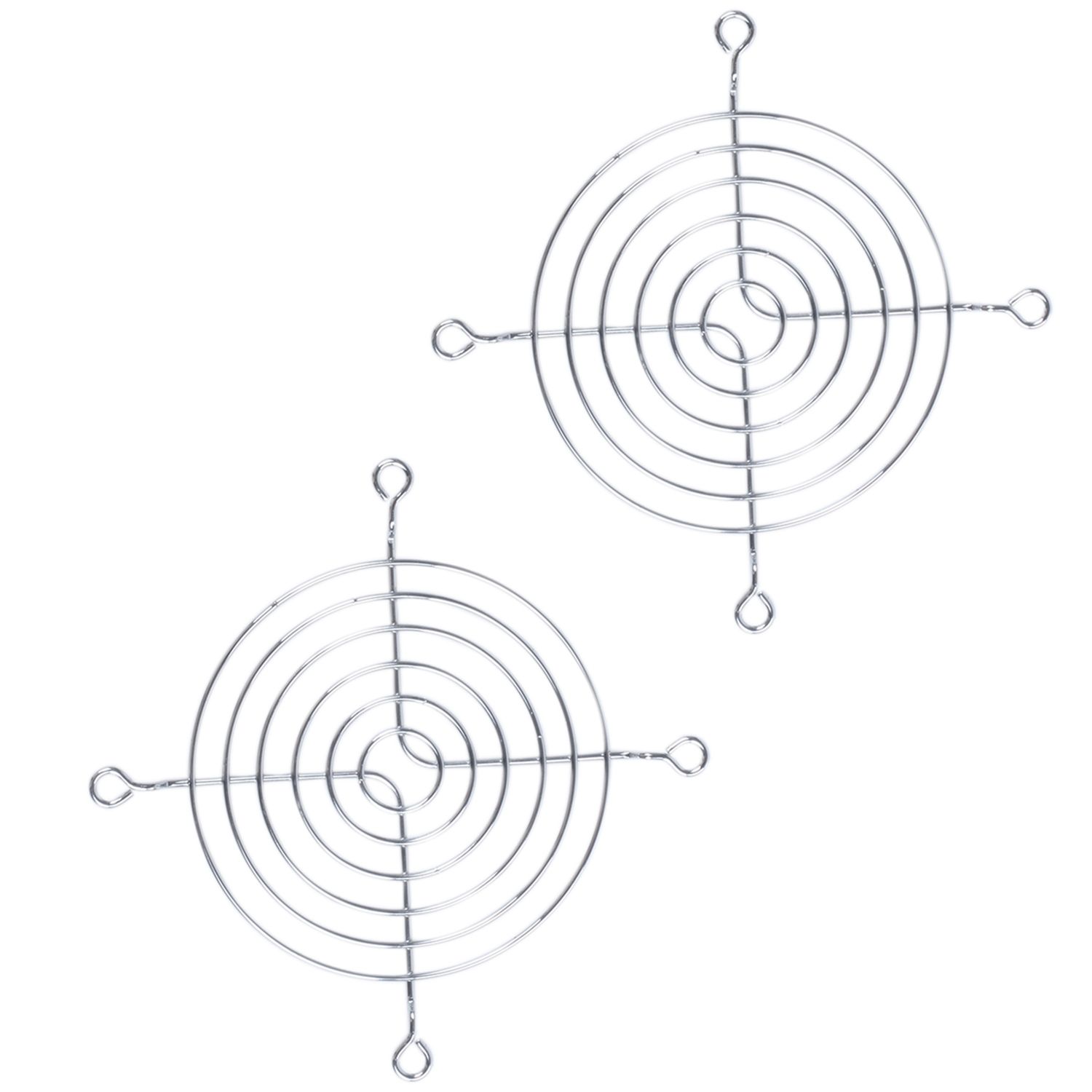 2 x Metal Wire Finger Guard Protection Grid 80 mm PC Fan Cooler