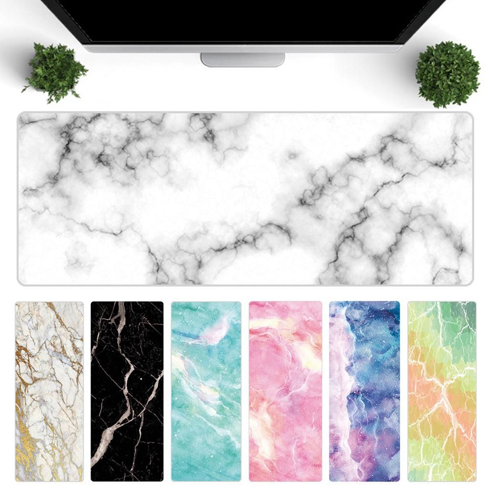 【BestGO】Large Marble Grain Mouse Pad Office Computer Desk Mat Modern Table Game Keyboard Laptop Cushion Soft Top Quality
