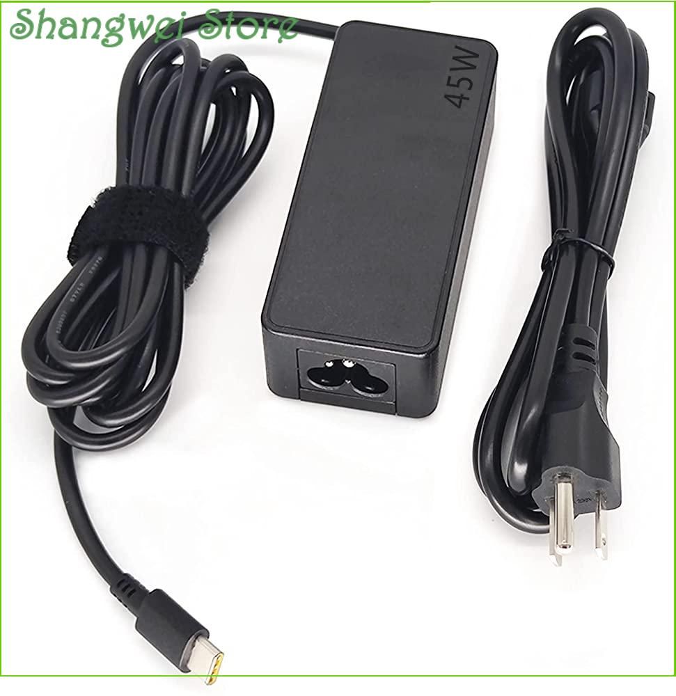 45W Type USB C Replacement Charger for Lenovo GX20M33579 4X20M26268 Chromebook 100e 300e 500e C330 S330,for ThinkPad T480 T480s T580 T580s E480 E580 Power Supply Cord