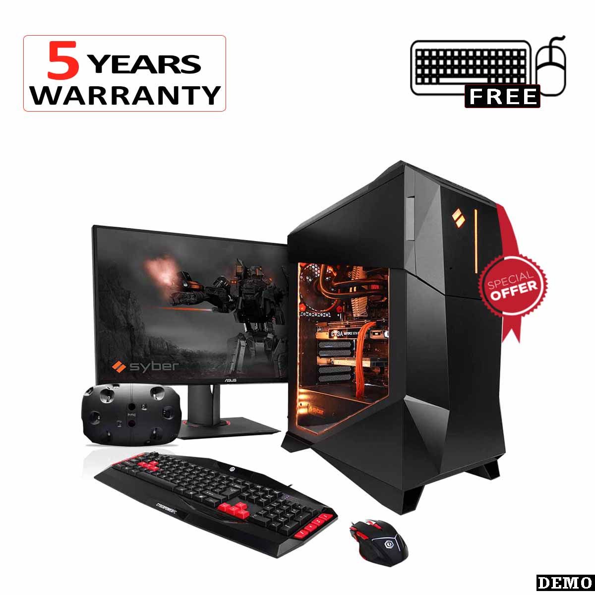 Intel® Core i3 RAM 8GB HDD 500GB  Monitor 17” Graphics 2GB Built-in for Gaming PC Windows 10 64 Bit Bit Best Computer For Gaming With Mouse keyboard Free 2021
