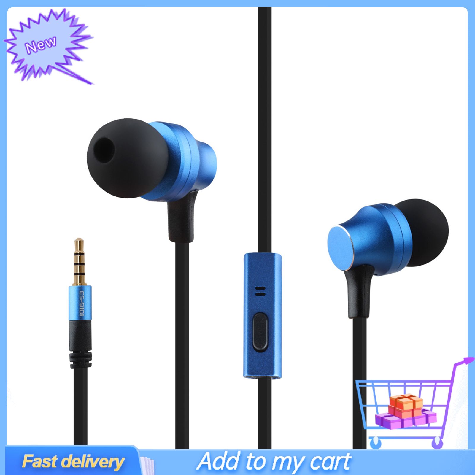 Awei ES-910i Mini In-ear Earbuds Stereo Wired Earphone Headset with Microphone for Mobile Phone