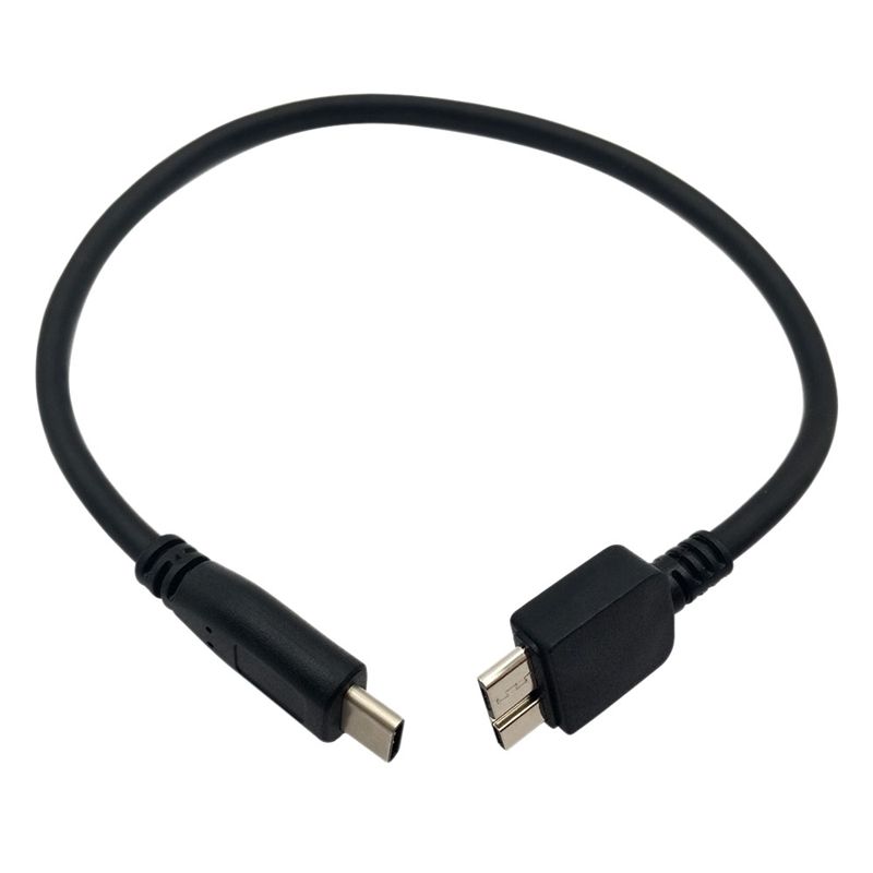 USB-C to Micro-USB, USB 3.0 Type C to Micro-B (Micro-USB) Cable in Black 25cm for WD My Passport