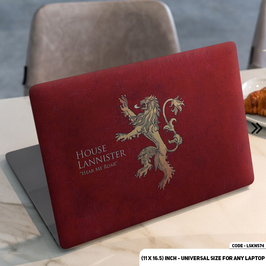 LSKN574 - House Lannister Game of Thrones Laptop Skin Decal Sticker For Any Kind of Laptop Waterproof Removable Laptop Sticker (10.5X15.5) - Handy Commodity