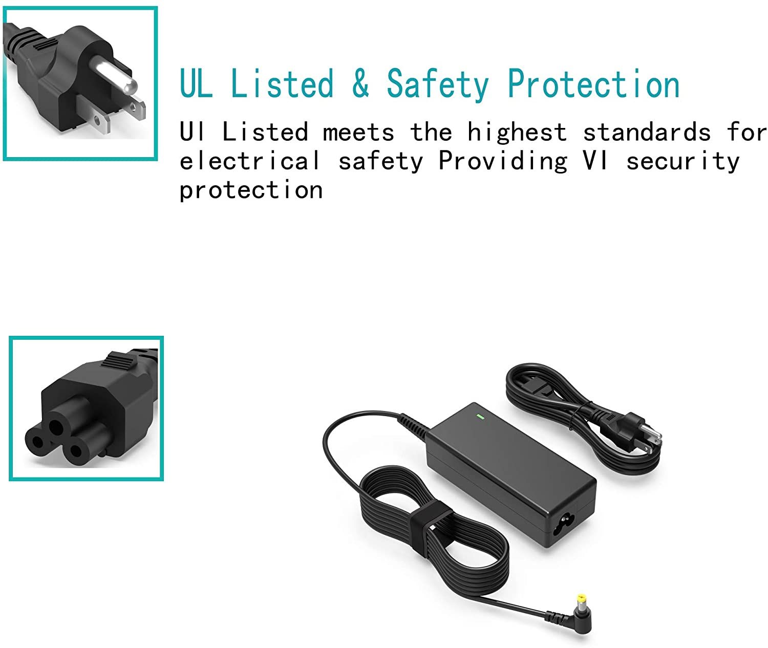 Laptop Power Adapter Charger For Acer Aspire E5-551 E5-551G 5040 5600 5650 9110 9300 9500 19V 4.74A Power Charger Cord NEW