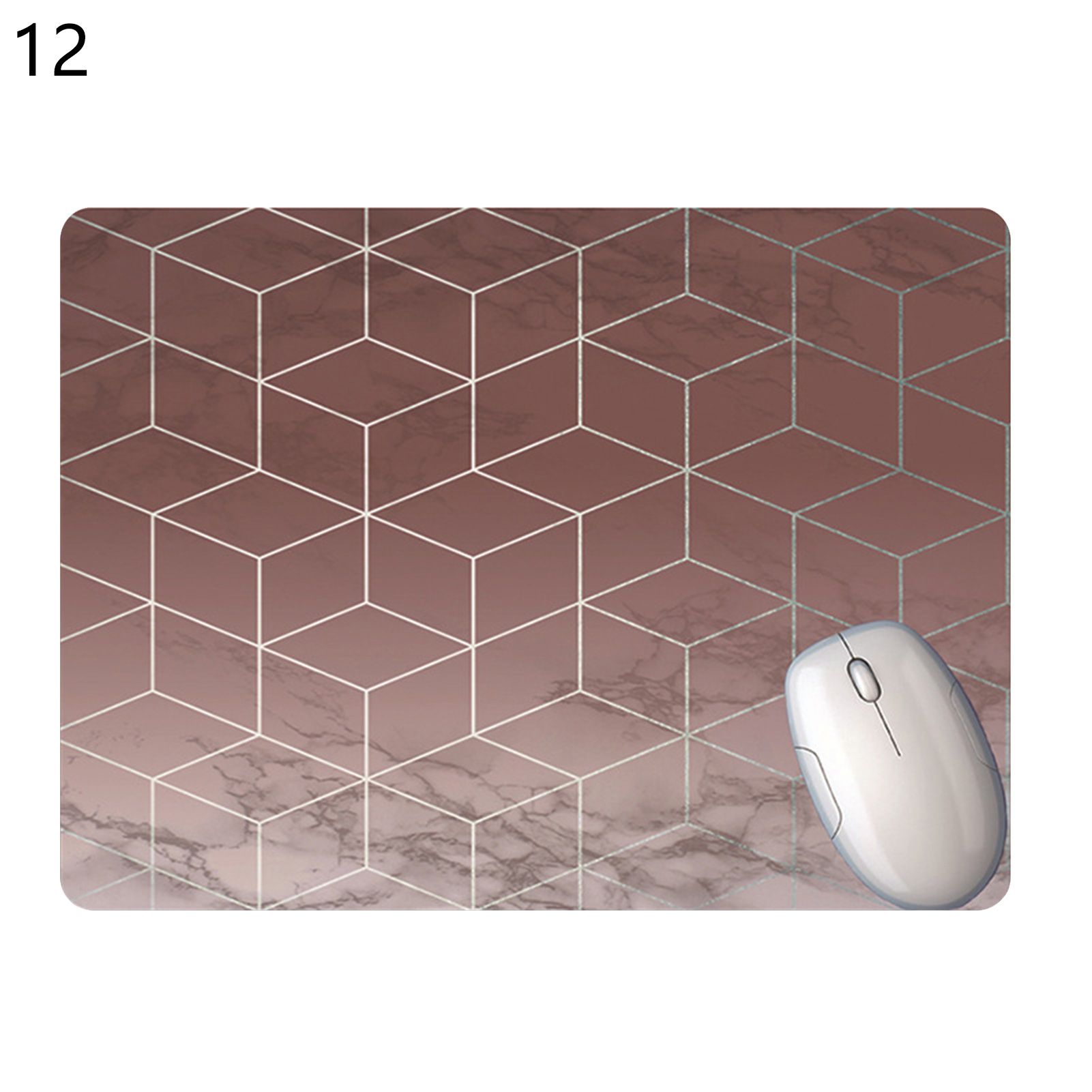 Mouse Cushion Wear-resistant Rhombus Pattern Desktop Mousepad Wrist Rest Mat