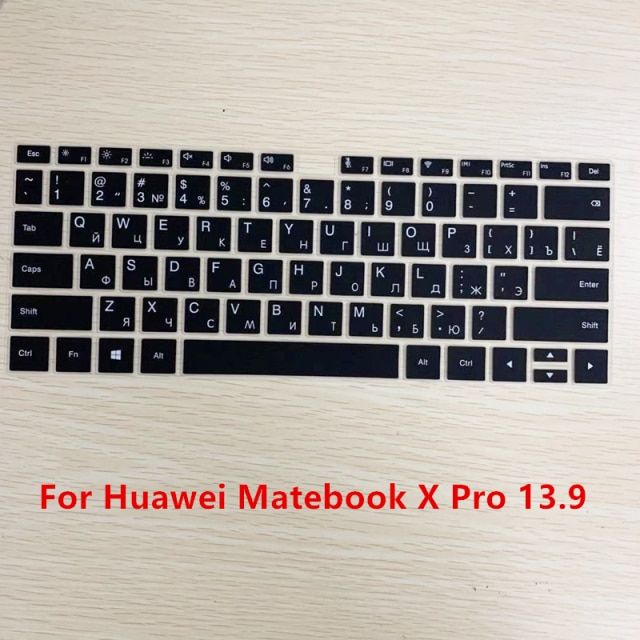 Russian Letters Keyboard Cover for Huawei Matebook 13 X Pro 13.9 D 14 D 15 Waterproof Sticker for Matebook D14 D15 Keyboard Film