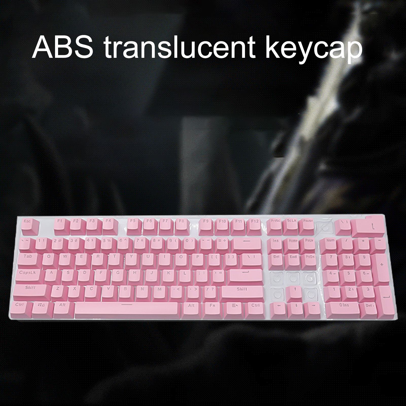 Greenbox 104Pcs Anti-skid Backlit ABS Keycaps Mechanical Keyboard Key Caps for PC Computer Game