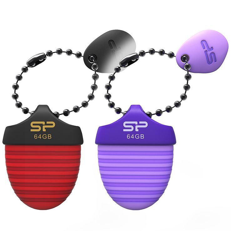 Silicon Power USB Flash Drive SP064GBUF3J30V1R USB 3.1 JEWEL J30 RED SHOCKPROOF & WATERPROOF 64GB