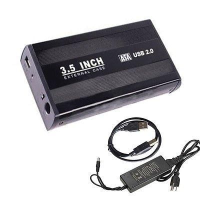 3.5 Hdd Desktop Usb 2.0 External Case-Black