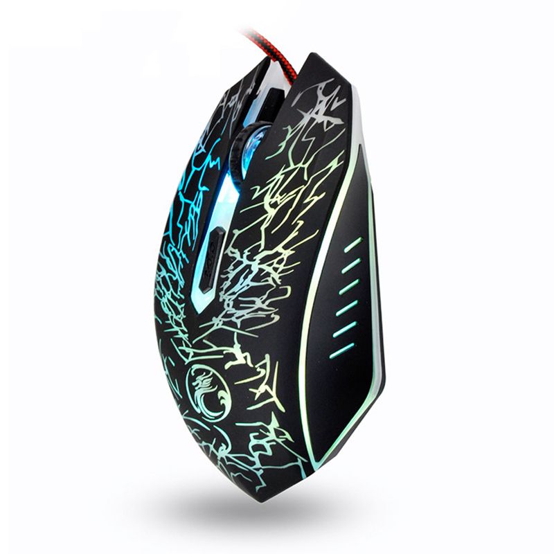 IMICE Gaming Mouse Ergonomic Wired Mouse 6 Keys LED 2400 DPI Programmable Mouse Gamer Mice Silent Mouse with Backlight for PC Laptop