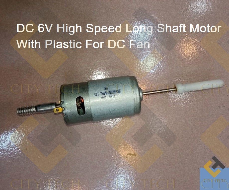 DC 6V High Speed Long Shaft Motor With Plastic For DC Fan
