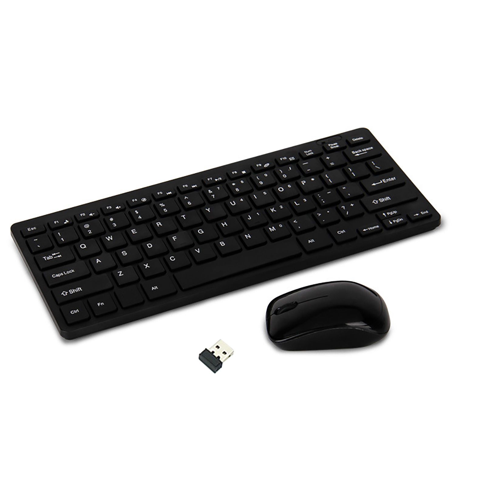 2Pcs/Set HK-03 Office Mouse Mute Plug Play ABS Mechanical Portable Wireless Keyboard for Office