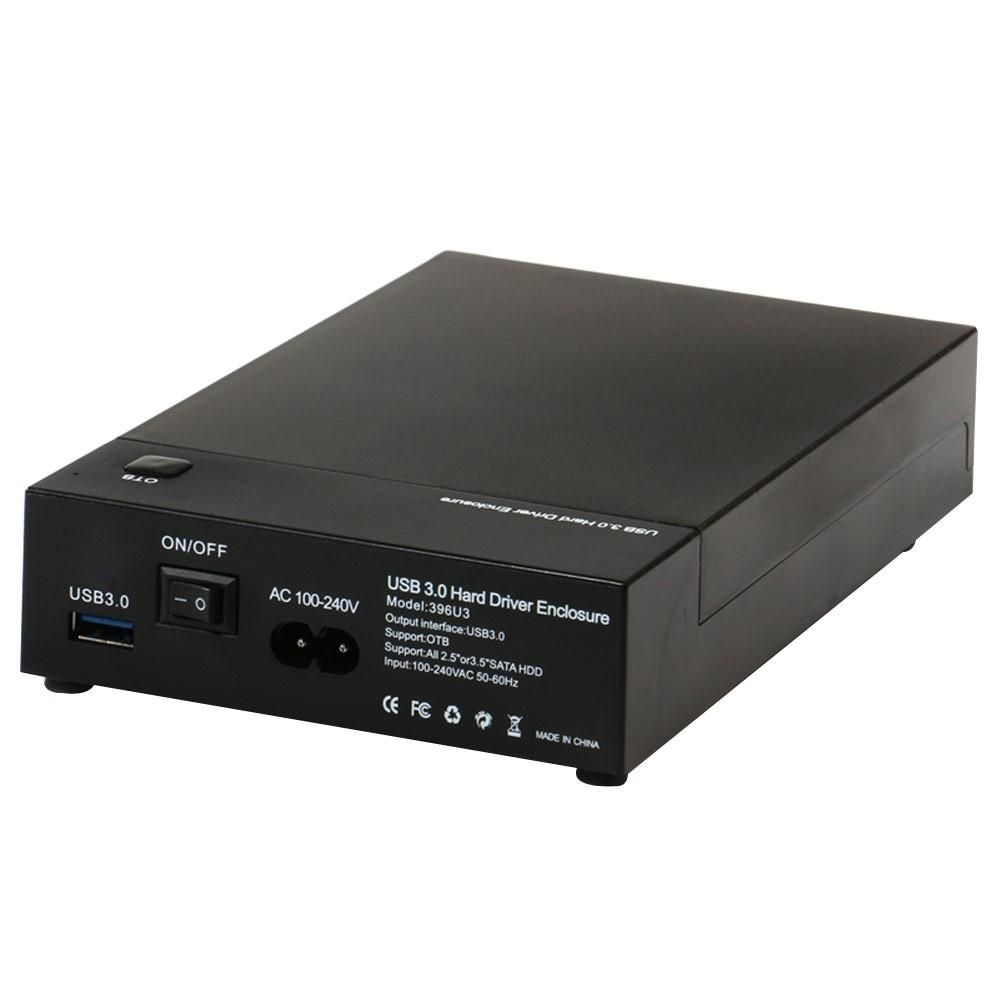 Maikou USB 3.0 Serial Port Mobile Hard Disk External Box Hard Driver Enclosure OTB - 3.5 inch - Black