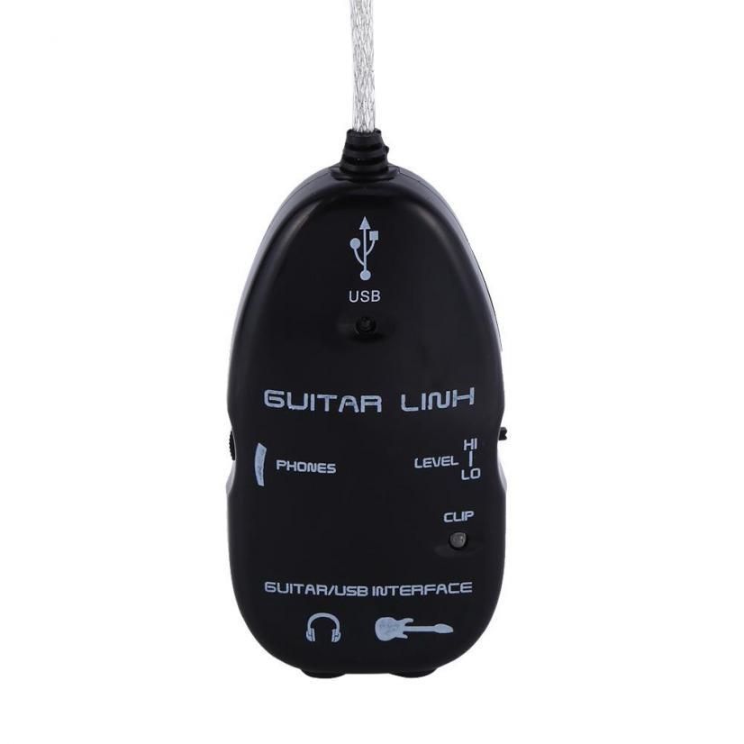 USB Guitar Link Guitar To USB Adapter Interface Cable Link Audio for PC Recording.
