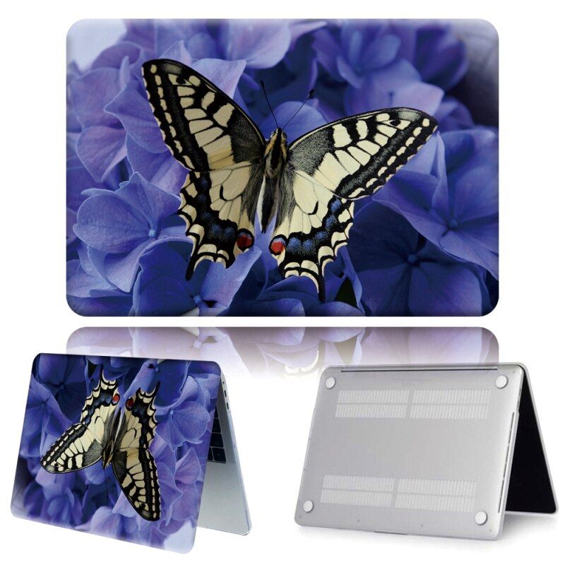 ForApple MacBook Pro 13/15/16 Inch/MacBook Air 11/13 Inch Butterfly Series Pattern Anti-fall Hard Protective Shell