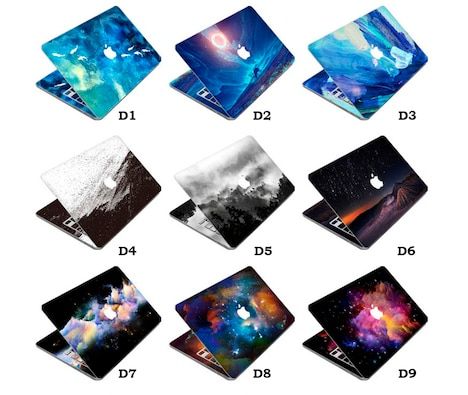 Cute three sides  laptop skin notebook stickers for Macbook Air Pro Retina 11 12 13 15 ...for Lenovo/ hp/ Dell Acer Samsung