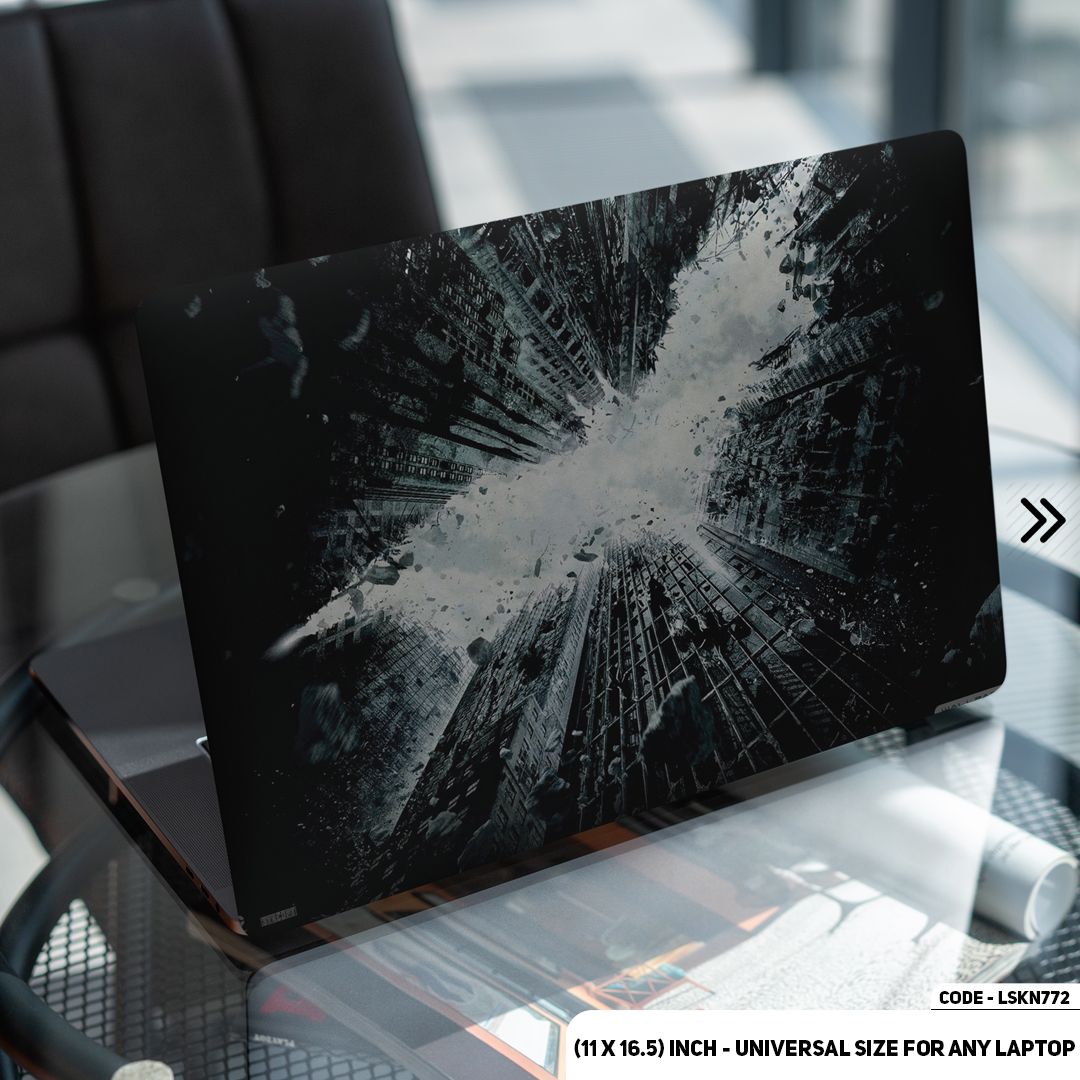 LSKN772 - Batman Logo Laptop Decal Sticker Waterproof Removable Laptop Sticker For Any Kind of Laptop (10.5X15.5) - Sticker Buster - Laptop Sticker - Laptop Sticker