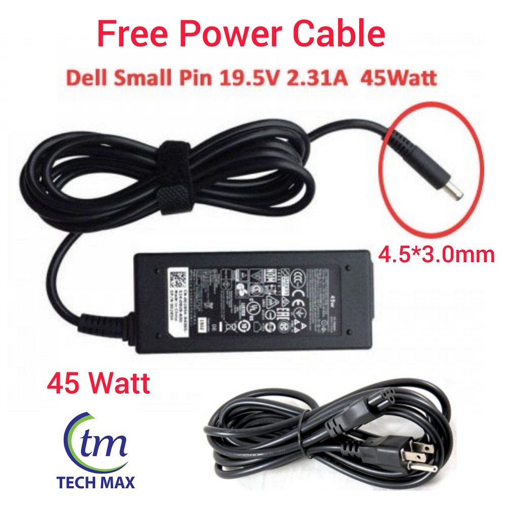 Laptop Adapter Change For Dell_ Inspiron 11 13 14-3000 15-3000 Series 19.5V 2.31A (4.5*3.0mm) 45W Adapter